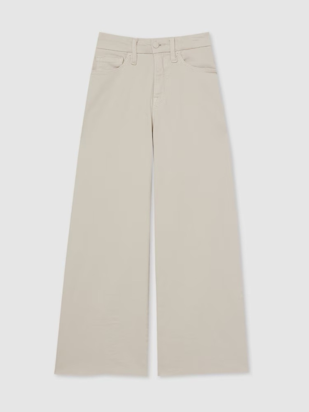 Good American Cream Utility Workwear Pants for Women